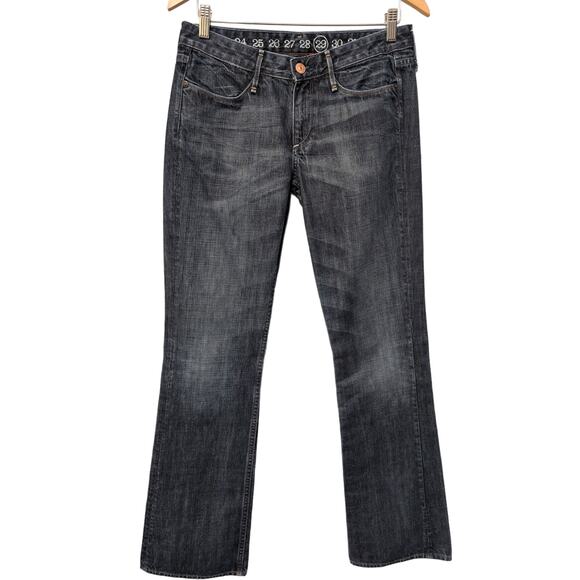 Earnest Sewn Jean Women Size 29 (31x33)* Keaton Low Rise Bootcut Medium Wash Y2K - Picture 1 of 12
